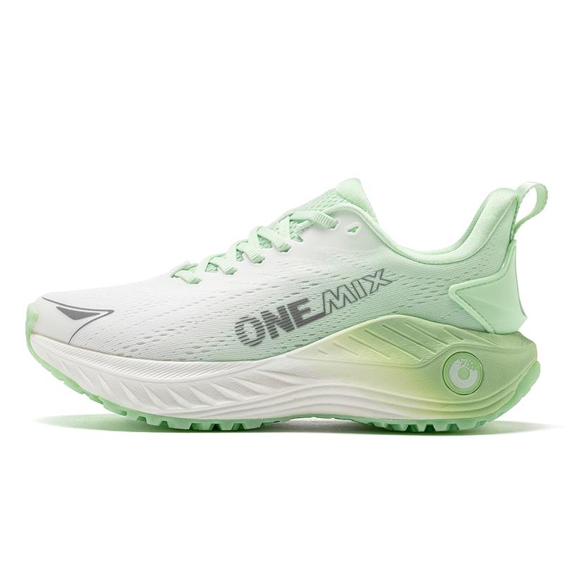 onemix Energetyczne buty do biegania dla mężczyzn Antypoślizgowe trampki Oddychająca siateczka Odkryty miękkie buty sportowe Buty sportowe Amortyzacja tenisówek do chodzenia