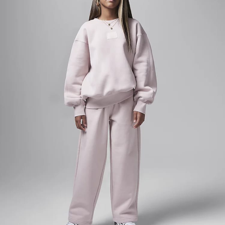 Jordan Flight Essentials Sweatshirt Oxford Pink Teenagers HQ8252-642