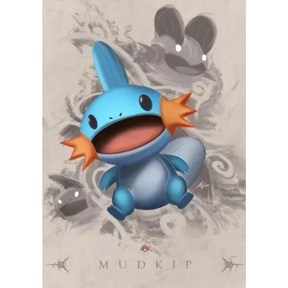 Japan Anime Pokemon Cartoon Canvas Painting Pikachu Gengar Eevee Mew Wall Art Posters Print Pictures Children's Room Home Decor