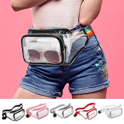 Sports Waist Bag Waterproof PVC Lightweight Comfortable Design Storage Pouch for Running Travel Outdoor Fitness
