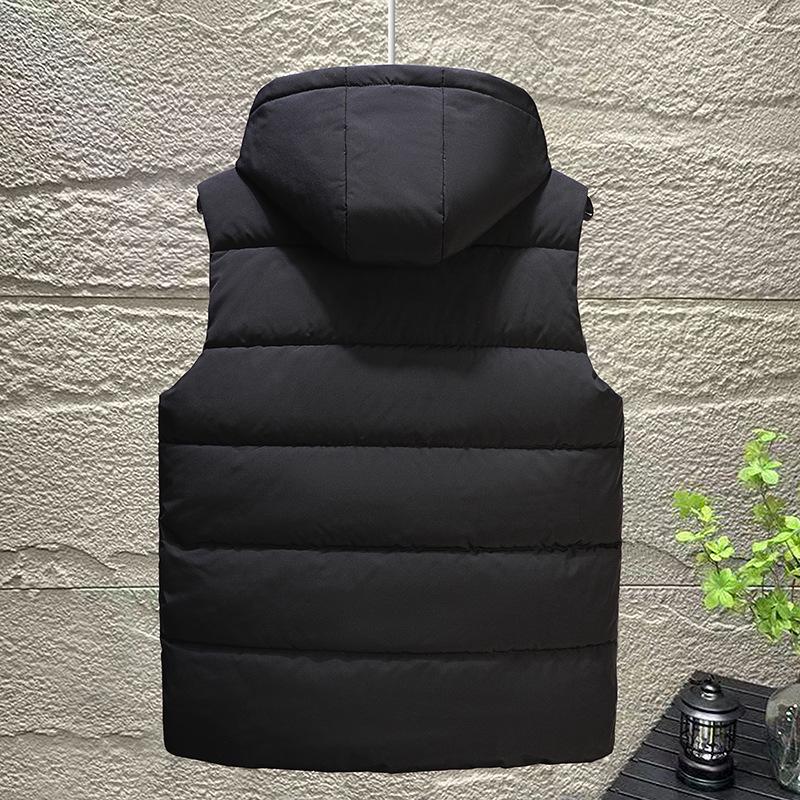 Autumn/Winter Men's Stylish Loose Cotton Vest - Trendy, Warm, Thickened Jacket