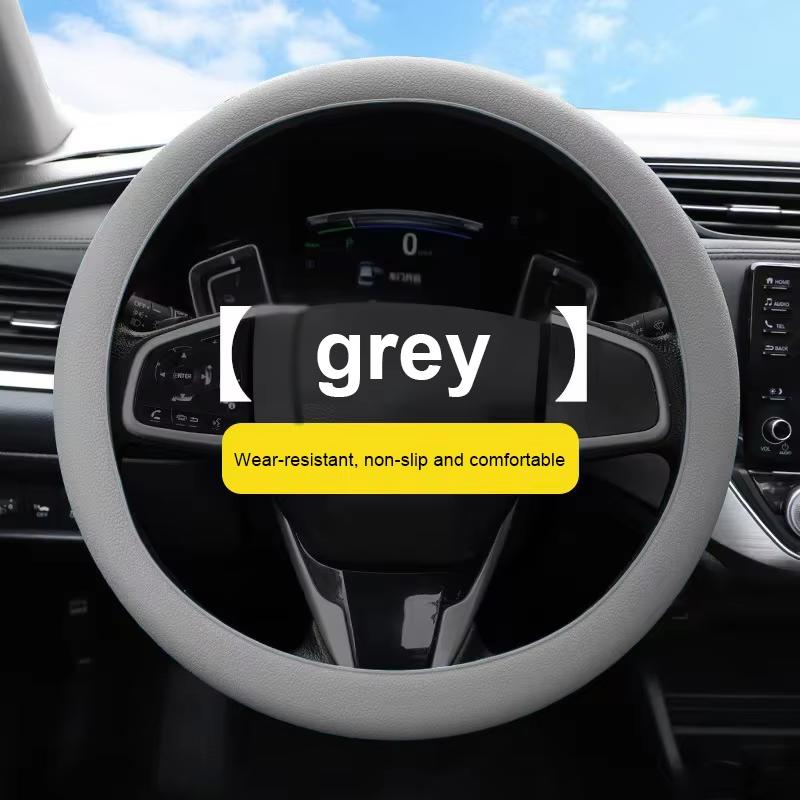Universal Car Non-slip Silicone Steering Wheel Cover Elastic Texture D-shaped Steering Wheel Covers Car Decoration Accessories