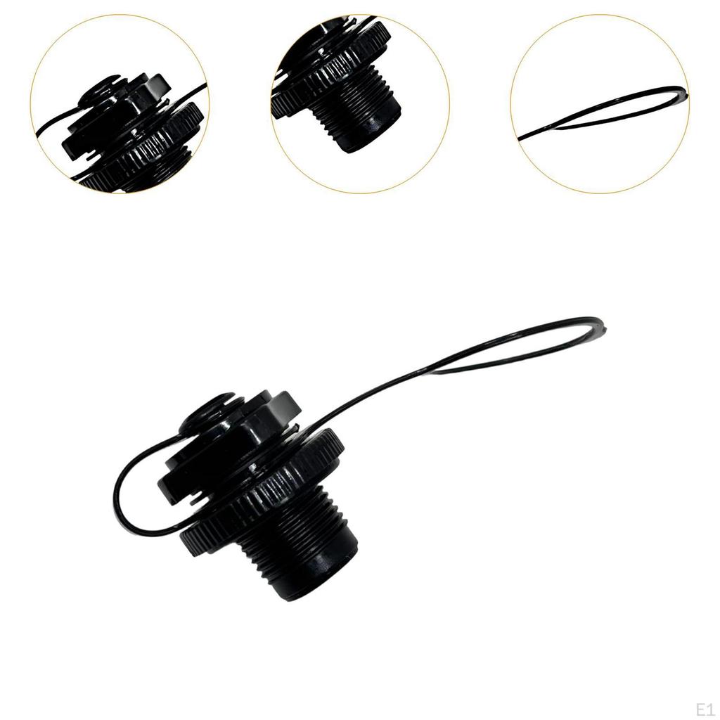 Aufblasbares Boot Luftventil 1-Wege-Aufblasung 24mm, mit Kappe Deckel Zubehör, Praktisch Tragbar