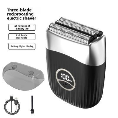 Men's Rechargeable 3-Blade Washable Electric Shaver