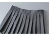 2025 Autumn American Hot Girl High-Waisted Pleated A-Line Mini Skirt