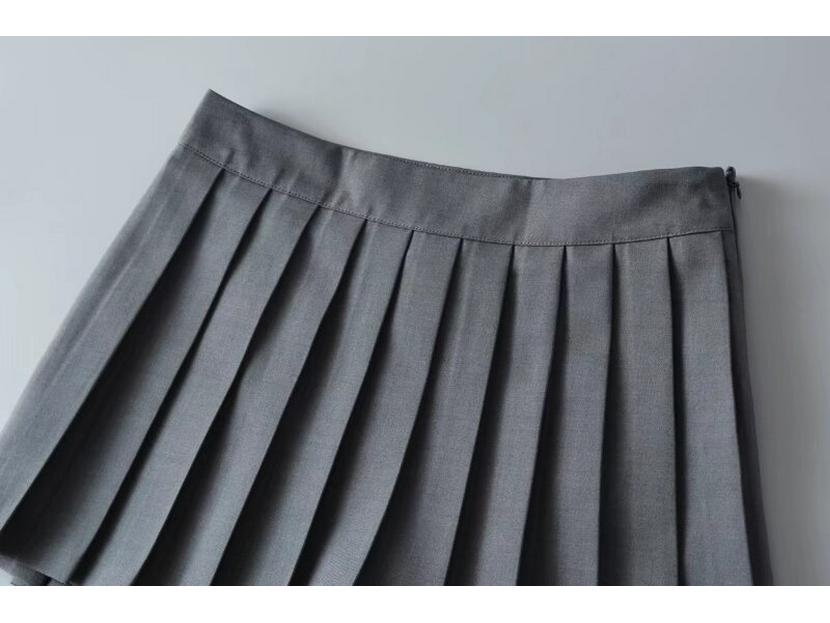 2025 Autumn American Hot Girl High-Waisted Pleated A-Line Mini Skirt