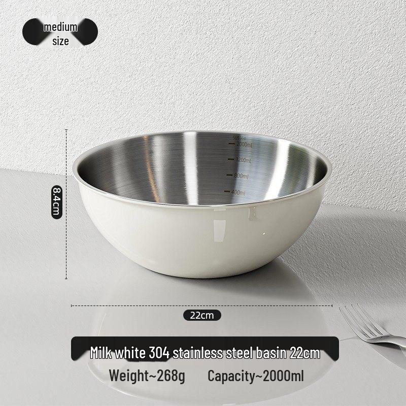 

ZISIZ 316 Stainless Steel Dough Mixing Bowl with Lid