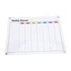 Acrylic Weekly Planner Transparent Colorful Magnetic Weekly Planning Board Memo Board for Home
