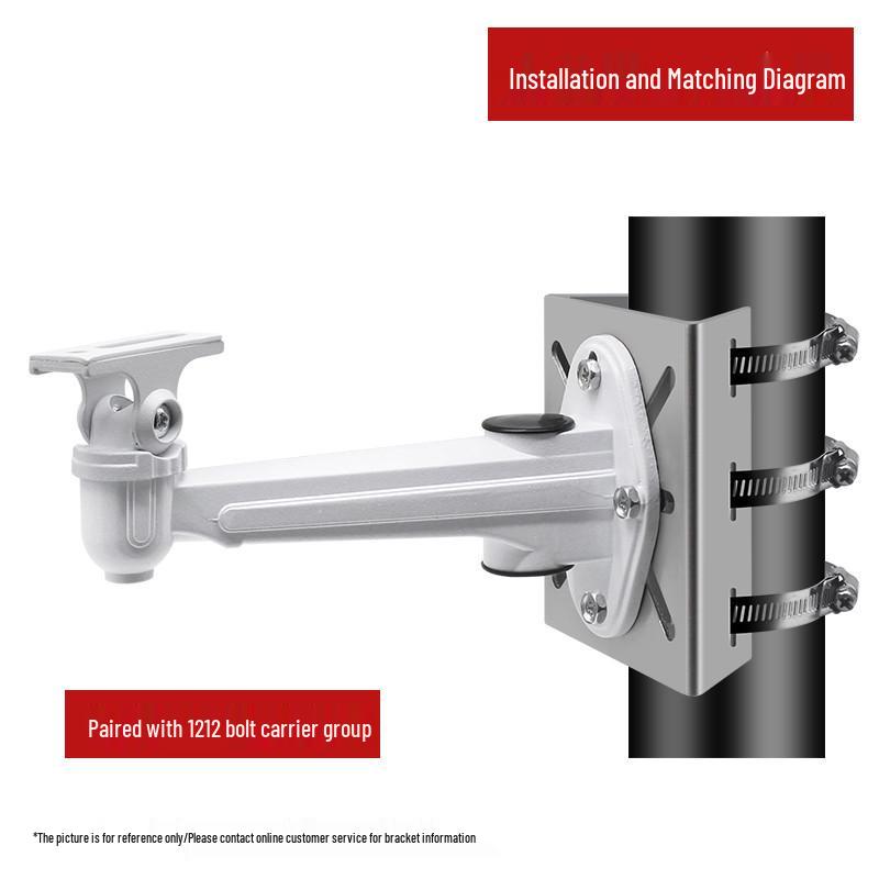 Stainless Steel Adjustable Utility Pole Clamp for Tablets