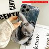 Climbing Cat with Mountain View Phone Case All Inclusive Film Hard Phone Case, Compatible with iPhone 18 Pro Max 17 16 15 14 13 12 11