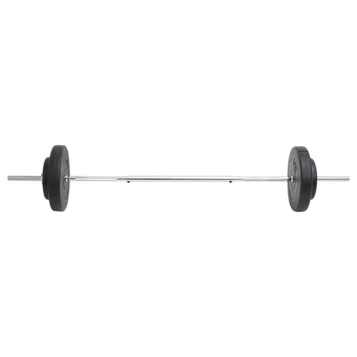 VidaXL Ensemble d'haltères avec plaques 30 kg, poids libre, ensemble d'haltères, ensemble de plaques de poids, plaque de 93585