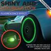 Set of 8 Tire Air Valve Caps, Luminous, Fluorescent, High