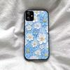 Acrylic Hard Back Shell for Samsung Galaxy A07 A06 5G 4G A05 A04 Vintage 3D Texture Flower Print Phone Case