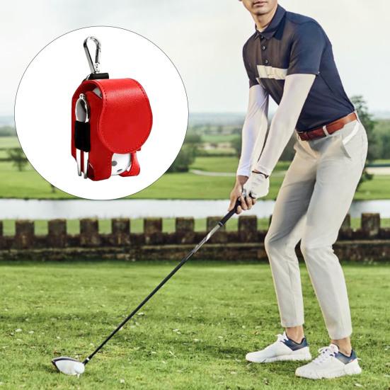 Golf Ball Pouch Golf Ball Holder Tee Bag Portable Outfit Organizer Bag Golf Accessories for Divot Repair Tool Tee Golfball