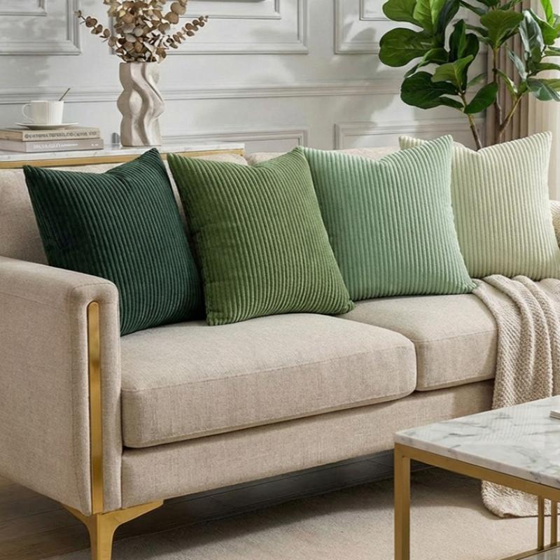 Solid Color Simple Corduroy Pillowcase 2026 New Living Room Sofa Cushion Decoration Pillowcase Cover