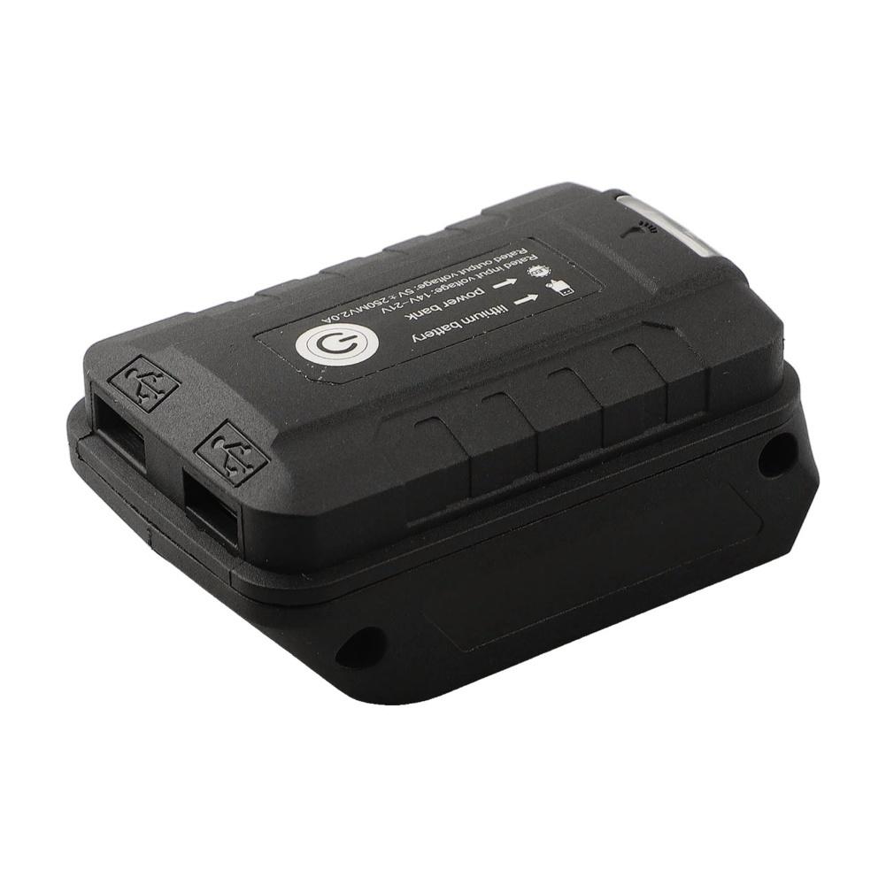 For A3 Liion Battery Adapter with Dual USB Output Converter and Built In Protection Board with 45 Lumen Flashlight