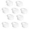 10 Pieces Silicone in-Ear Earphone Earbud Tips Headset Earplug Cushion Cover Semitransparent