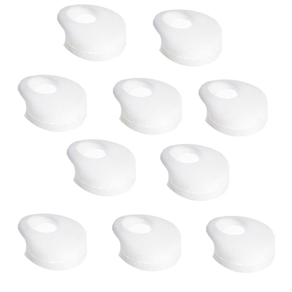 10 Pieces Silicone in-Ear Earphone Earbud Tips Headset Earplug Cushion Cover Semitransparent