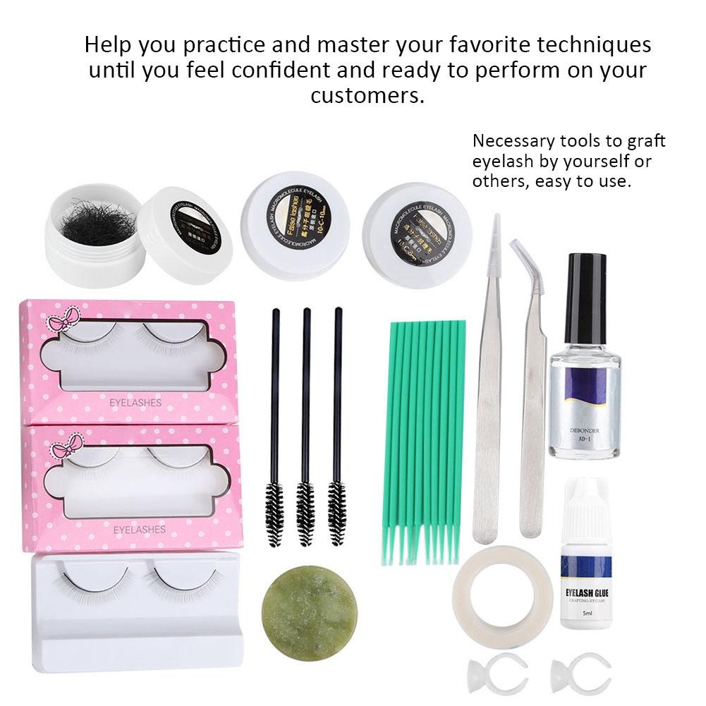 Buy Professional False Eyelashes Extension Practice Kit Grafting ...