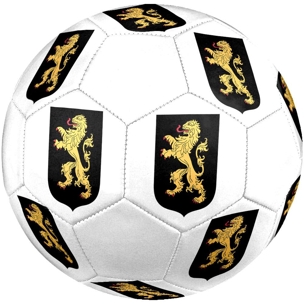 Belgium National Football Logo Size 5 Soccer Ball, Machine-Stitched PVC, Durable & High Bounce, All Ages Fit, Fan Merchandise, Matches & Outdoor Use.