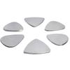 6/12pcs Stainless Steel Guitar Picks String Instrument Mental Paddles for Bass Ukulele Musical Universal Accessories XJM