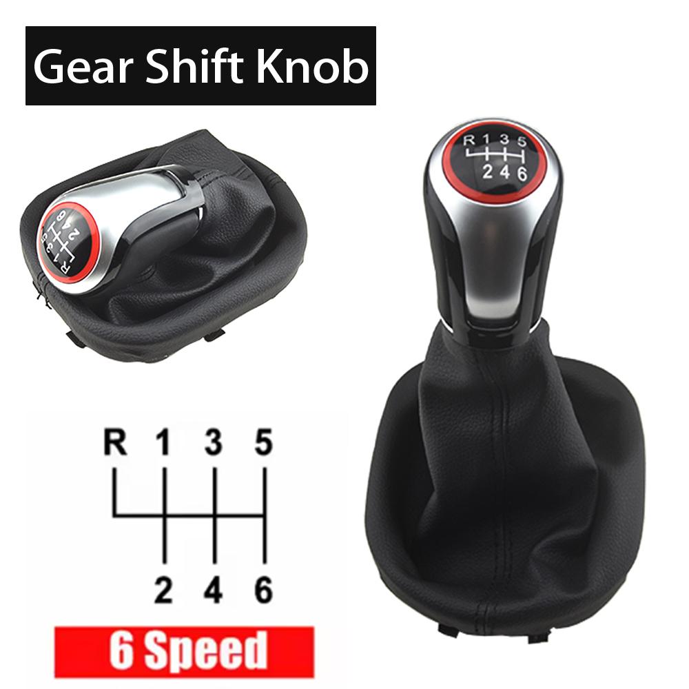 

Fit For Volkswagen CADDY II 2 MK2 2004-2009 New Gear Shift Knob MT 5/6 Speed with Gaiter Boot Cover Car Styling 6 Speed
