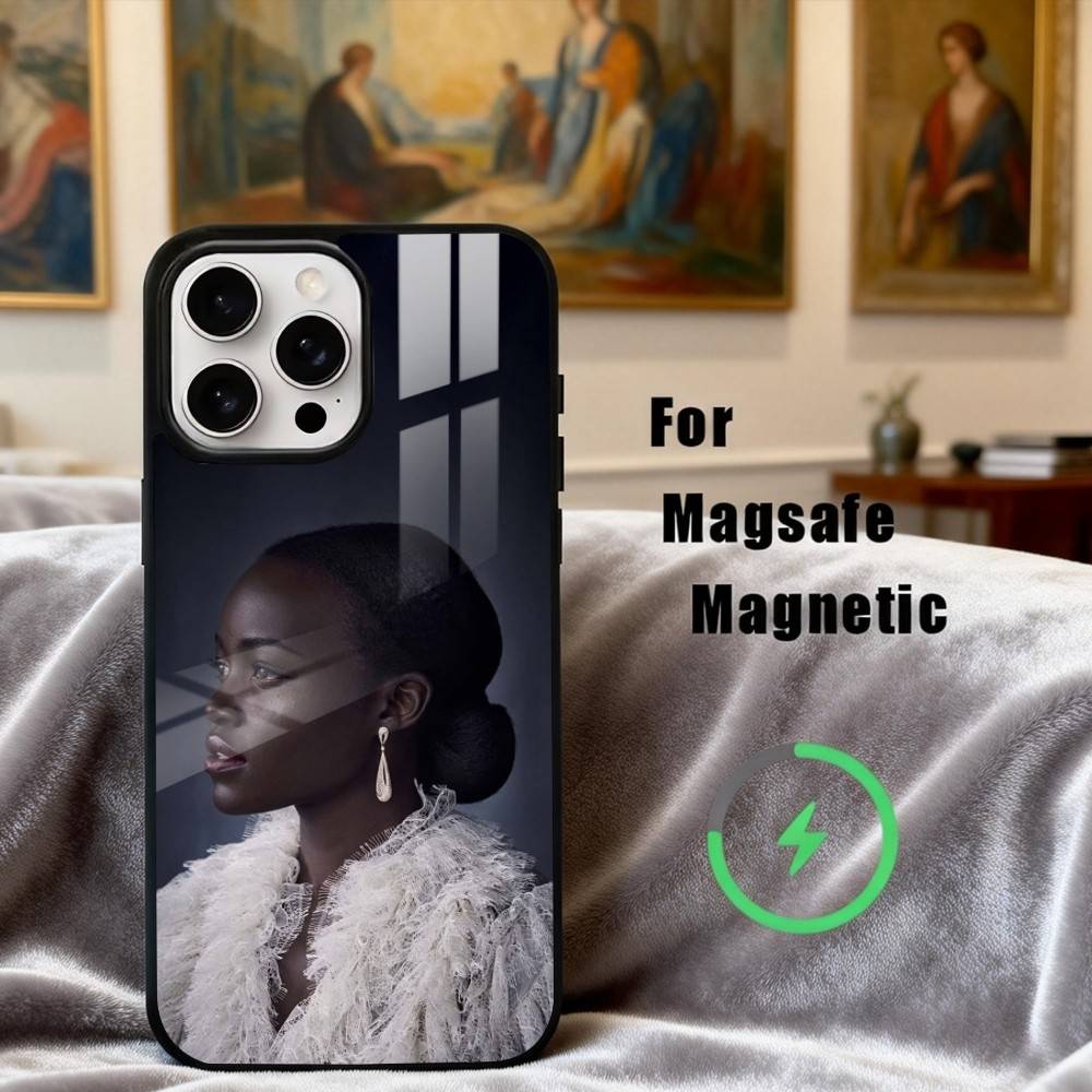 L-Lupita N-Nyongo Actress Phone Case For iPhone 17,16,15,14,13,12,Plus,Pro,Max for Magsafe Magnetic Wireless Charging