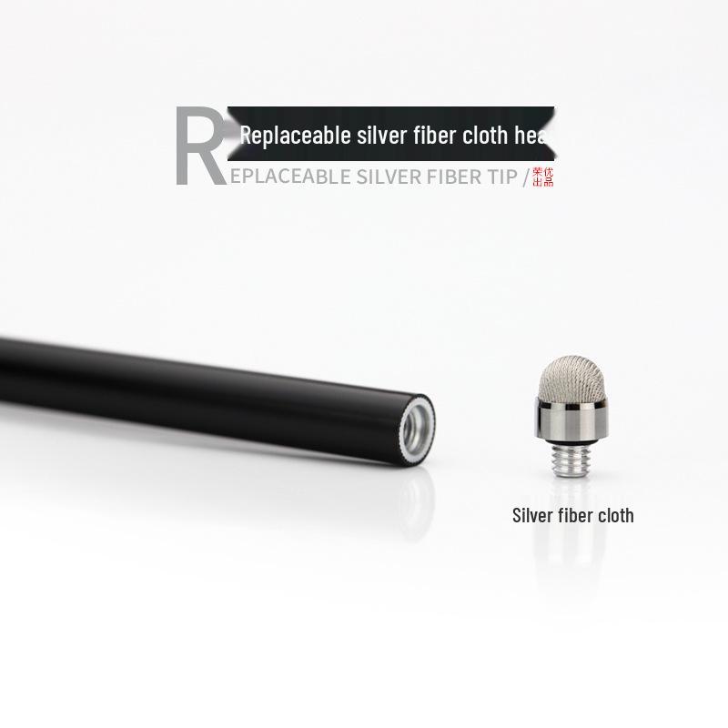 Universal Metal Capacitive Touch Pen with Replaceable Cloth Tip for Android & iOS