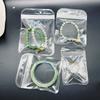Thick Transparent Self Sealing Sack High Definition Bone Sealing Bag Jade Bracelet Accessories Storage Dust-proof Packaging Pouch with Hanging Hole