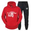 KingQueen Unisex Couple Hoodie & Sweatpants Set - Casual Sportswear