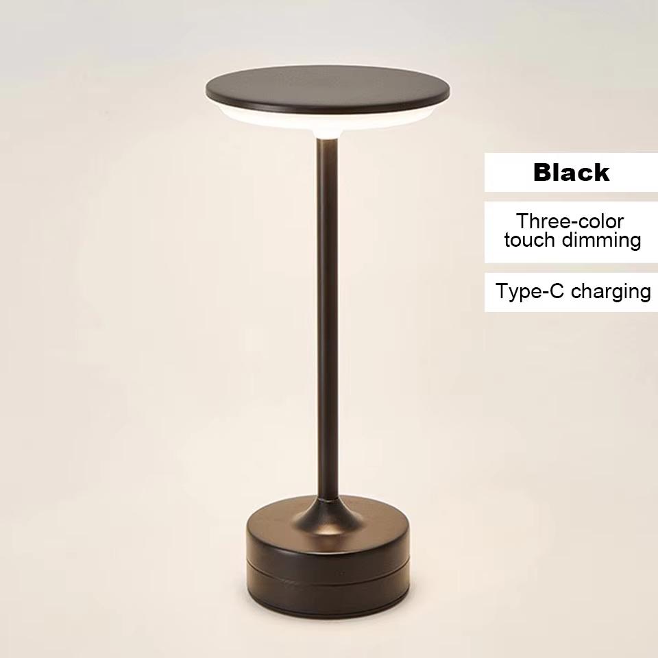 Wierless Simple Charging LED Desk Lamp restaurant Bar Table Lamp Dimming Atmosphere Retro Portable Charging Touch USB Read Lamp