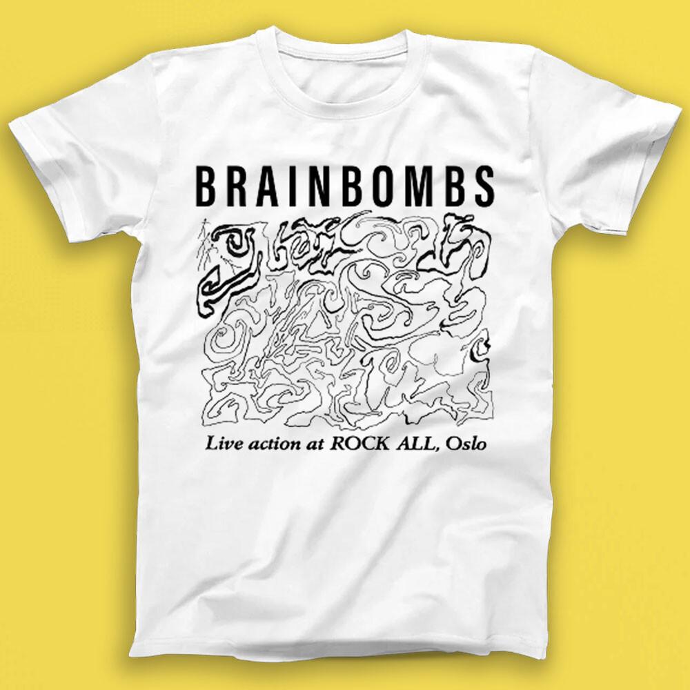 

Brainbombs Живое выступление на Rock All Осло Панк-рок Музыка Подарок Футболка 2012 XL