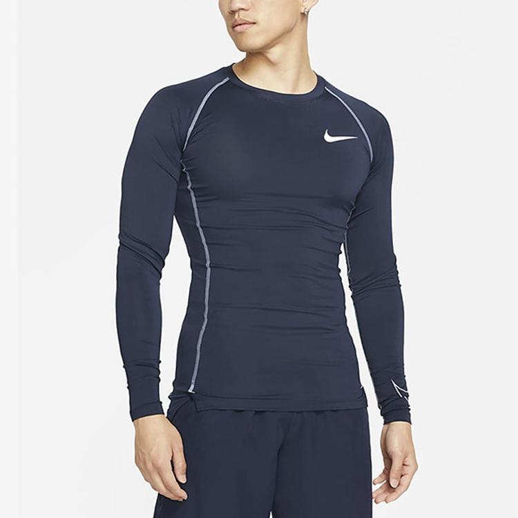 Nike Pro Dri-fit Athleisure Casual Sports Round Neck Long Sleeves Purple Men's DD1991-451