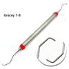 1 pieza de alta calidad Curetas Gracey Dentales Raspador Periodontal Acero Inoxidable Curetas Óseas Periodontales Perio