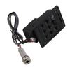 RANPU Acoustic and Classical Guitar Preamp Onboard Preamp and Pickup System (Black)