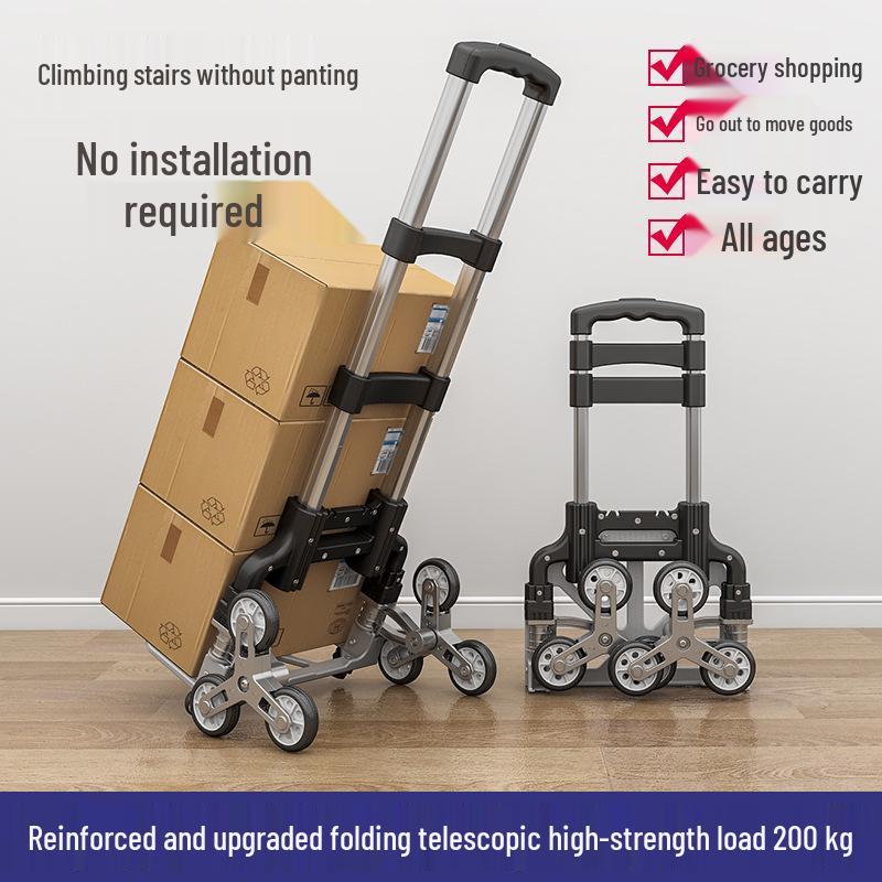 Portable Folding Luggage Trolley for Shopping and Goods