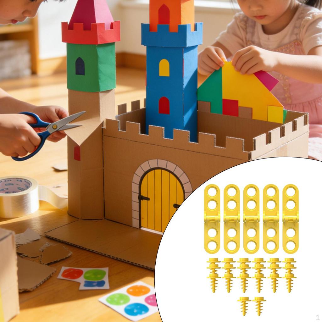 Cardboard Construction Tool Hinges Screws Early Educational Toys Handicrafts Supplies Kids Building