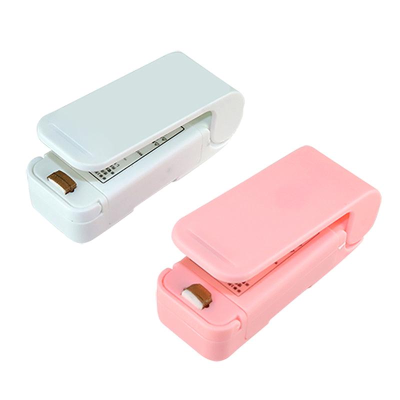 1Pc Portable Mini Sealing Machine Package Sealer Bags Thermal Plastic Food Bag Hand Pressure Heat Sealing Machine Kitchen Tools