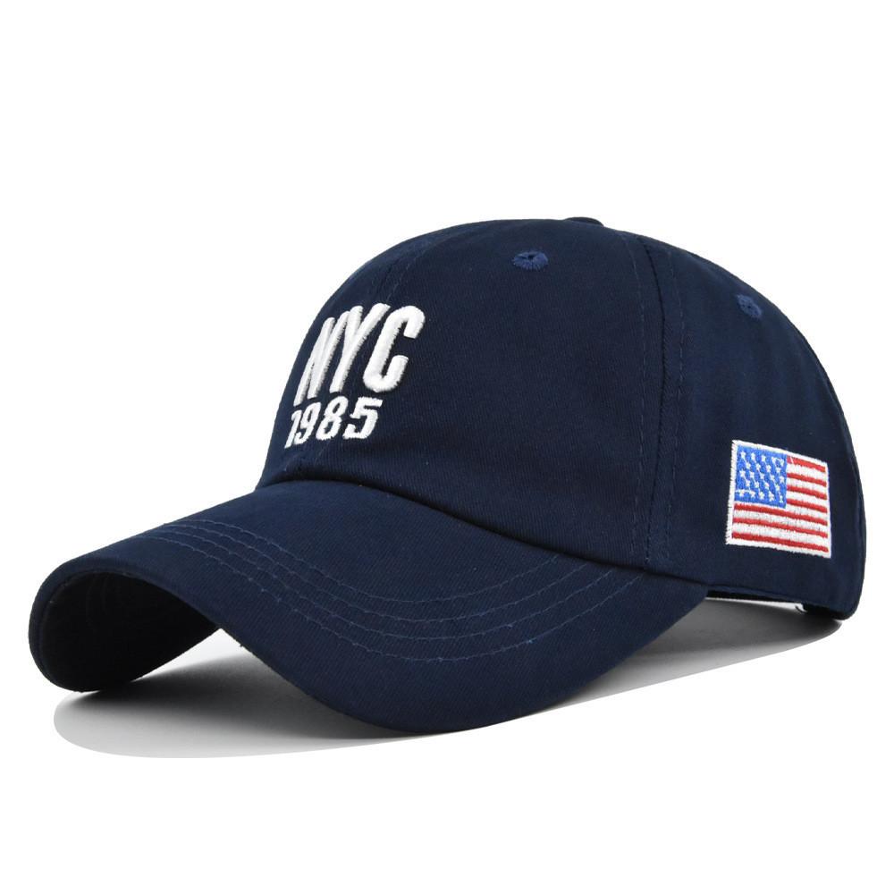 Nyc Embroidered Baseball Cap Adjustable Sun Hat Casual Cotton Cap