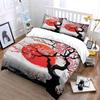 Plum blossoms and setting sun Bedding Set for Kids Luxury Gift 3pcs Digital Print Comforter Set Soft Comfortable Breathable