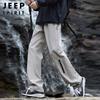 JEEP SPIRIT Men's Loose Straight Fit Casual Workwear Cargo Pants