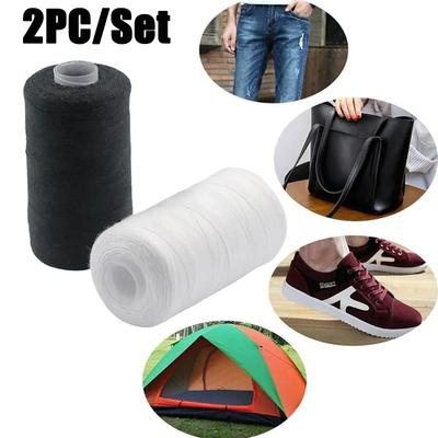 2PC/Set 500M Sewing Thread Black White Sewing Threads For Hand Machines DIY Sewing Spools Strong Durable Polyester Thread Set