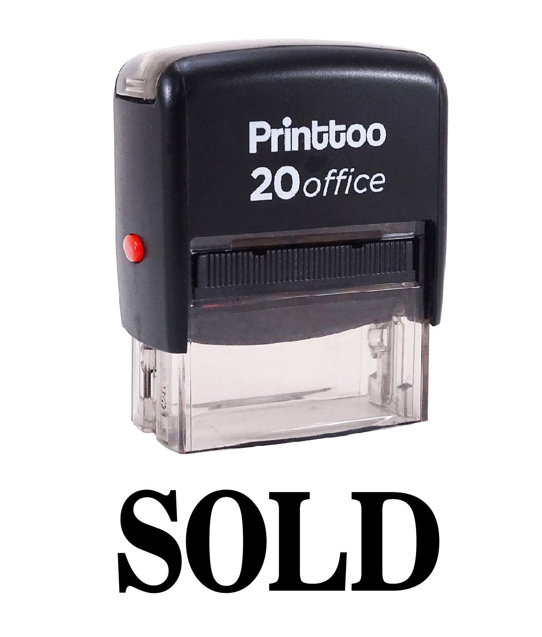 

Printtoo ПРОДАНО Самоклеящаяся резиновая печать Офисная стационарная индивидуальная печать-черная 14 mm x 38 mm (Approx) красный