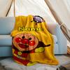 Personalized Custom Name Blanket - Anpanman Print Design,Blanket for Sofa,Bed,Travel,Camping - Soft and Warm, Great Gift