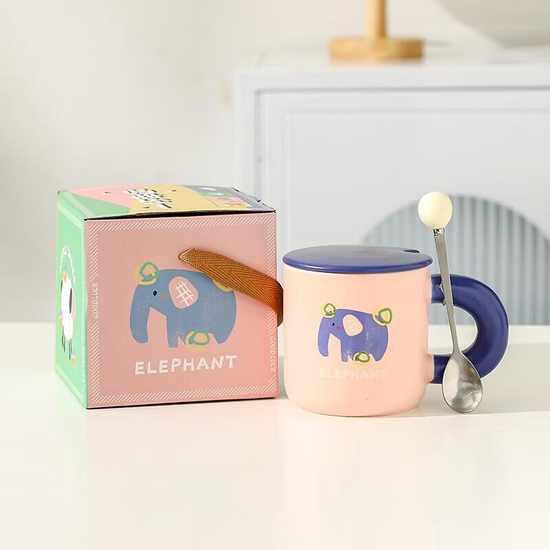 Cartoon Elephant Ceramic Mug