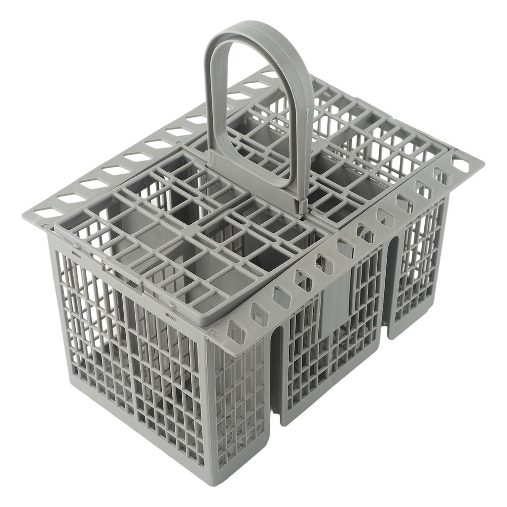 Praktischer grauer Besteckkorb für Bauknecht Indesit Hotpoint Geschirrspüler C00257140 Abnehmbarer Griff Kunststoffmaterial