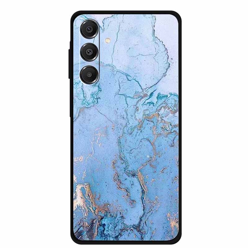 For Samsung Galaxy A14 A15 A16 5G Case Marble Soft TPU Phone Back Cover For Samsung A14 A15 4G Shockproof Silicone Painted Coque