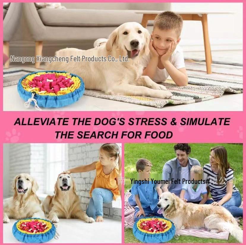 Snuffle Mat Dog Toy: Encourages Foraging, Slow Eating, and Mental Stimulation for Dogs
