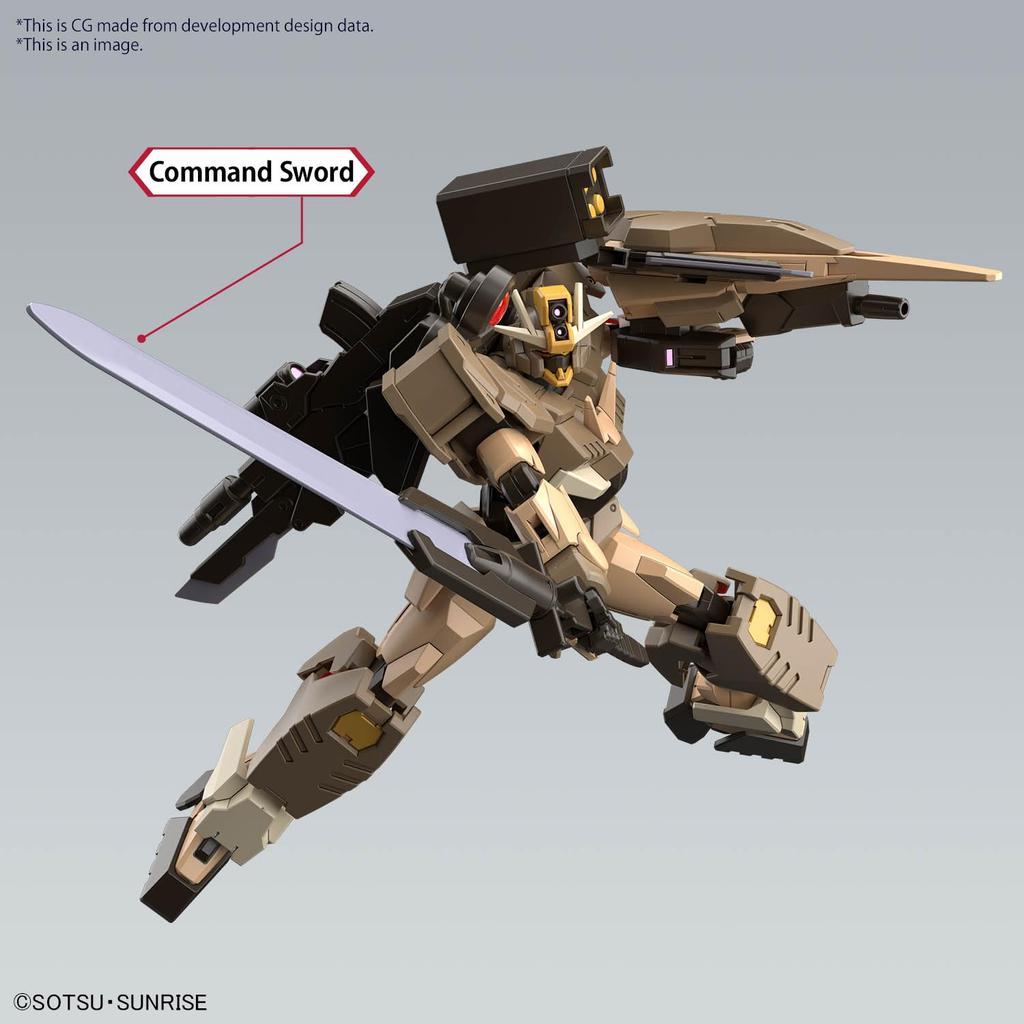 HG Gundam Build Metaverse Gundam 00 Commando Quanta Desert Type Plastikmodell im Maßstab 1/144, farbcodiert
