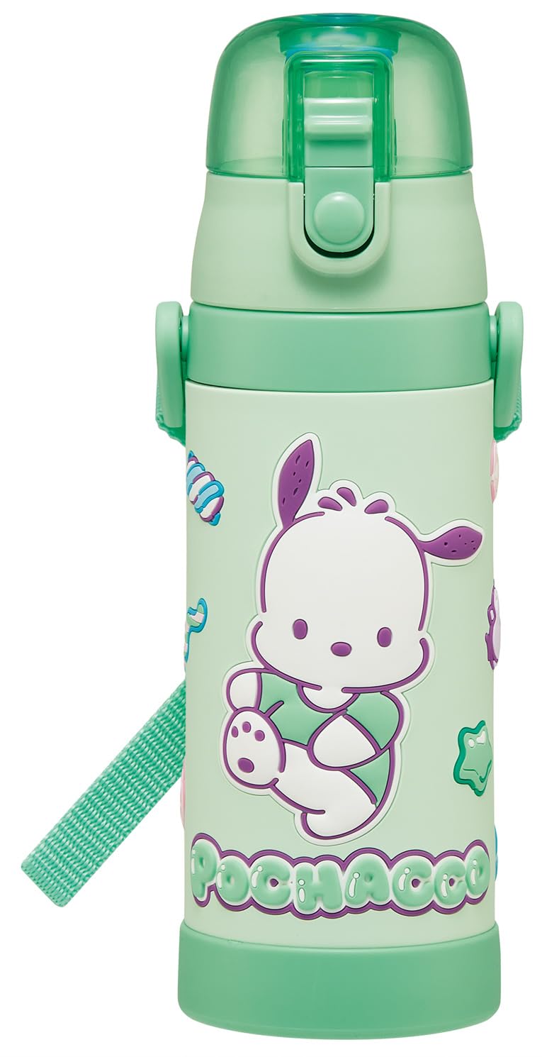 

Скейтбордист Нержавеющая сталь Вода Прямой Sanrio Pochacco и Маршмеллоу Жевательный 3D Легкий и Спортивный Детская Бутылка, Питьевая, 480мл, Дизайн, Печать,